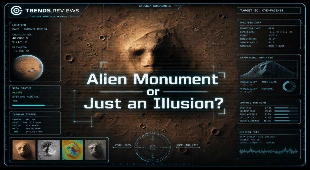 Alien Monument or Just an Illusion? The True Mystery of Mars' Cydonia Face!